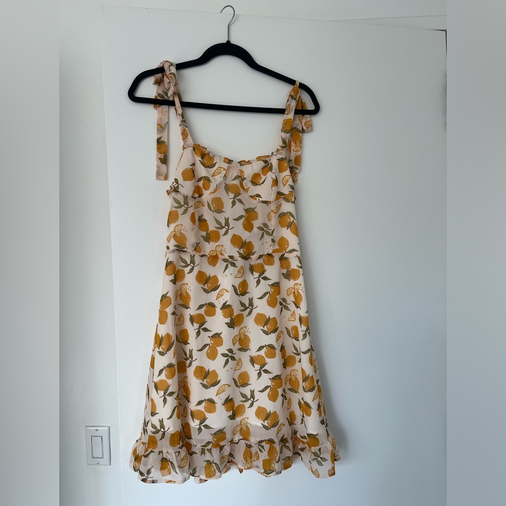 Aqua floral dress with tag on - never been worn.